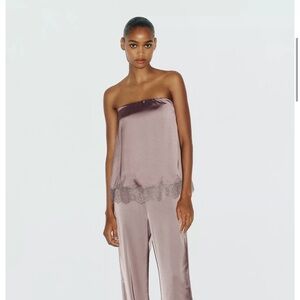 ZARA BROWN / TAUPE | 4764/127/737 SATIN SET